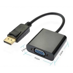 Καλώδιο μετατροπέας Display Port DP Αρσενικό σε VGA Θηλυκό Αντάπτορας Converter Adaptor