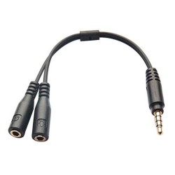 Μετατροπέας ήχου από TRRS handsfree 3.5mm αρσενικό σε 2x TRS headset θηλυκά βύσματα