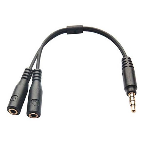 Μετατροπέας ήχου από TRRS handsfree 3.5mm αρσενικό σε 2x TRS headset θηλυκά βύσματα Μετατροπέας ήχου από TRRS handsfree 3.5mm αρσενικό σε 2x TRS headset θηλυκά βύσματα