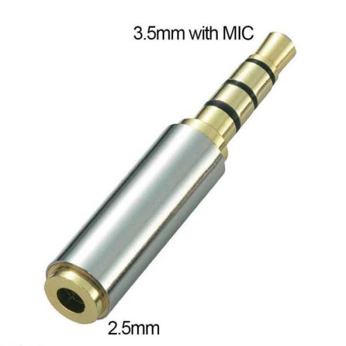 Μετατροπέας stereo jack από 3.5mm Αρσενικό σε 2.5mm Θηλυκό για όλα τα handsfree ακουστικά με μικρόφωνο Μετατροπέας stereo jack από 3.5mm Αρσενικό σε 2.5mm Θηλυκό για όλα τα handsfree ακουστικά με μικρόφωνο