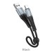 Hoco Premium USB X38 Lightning Fast Charging Data Cable Μαύρο 1m για iPhone