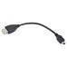 Καλώδιο OTG USB Α Θηλυκό σε Mini Αρσενικό 15cm Black