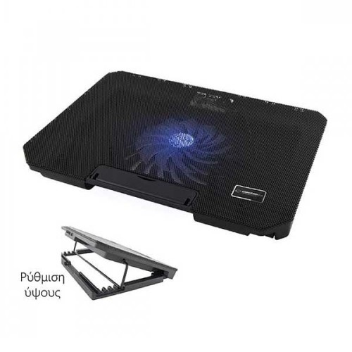 Βάση φορητού υπολογιστή Esperanza EA141 με ανάκληση για Notebook από 12" μέχρι 17.0 ίντσες
