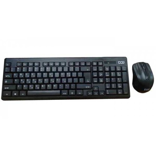 Σετ Πληκτρολόγιο - Ποντίκι DQR KMS-W-001 Wireless EN-GR Black Ασύρματο