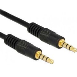 Καλώδιο Handsfree 3.5mm AUX Αρσενικό σε Αρσενικό Gold Plated 3m TRRS