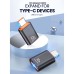 Μετατροπέας OTG USB Α Θηλυκό σε TYPE-C USB 3.2 Αρσενικό Adaptor Black