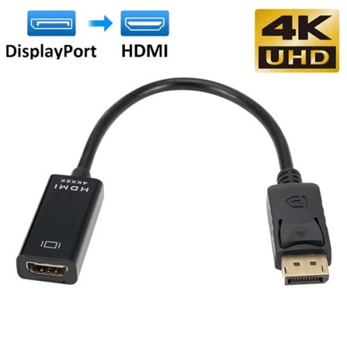Display Port DP Αρσενικό σε HDMI 4K Θηλυκό καλώδιο Αντάπτορας Converter Adaptor για HDTV Gold