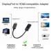 Display Port DP Αρσενικό σε HDMI 4K Θηλυκό καλώδιο Αντάπτορας Converter Adaptor για HDTV Gold