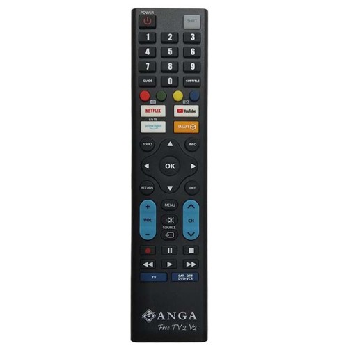 Τηλεχειριστήριο ANGA Free TV2-V2 Προγραμματιζόμενο για όλες τις τηλεοράσεις