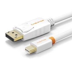 Καλώδιο mini DP Display Port σε Display Port CT-AV588-02G-W1 1m Λευκό
