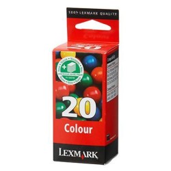Lexmark 20 Color Ink Catridge 15M0120E Genuine